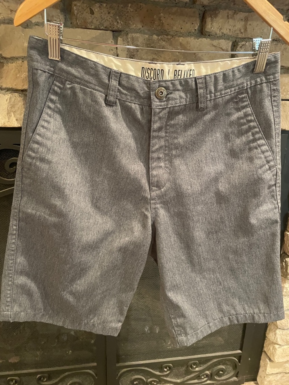 Men's Dark Gray Flat-Front Shorts by Everyday Style
